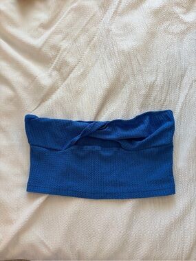 SHEIN Electric Blue Textured Tube Top